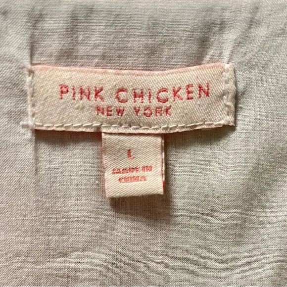 Pink Chicken Ruffled Tiered Green and Pink Sundress - Picture 2 of 8